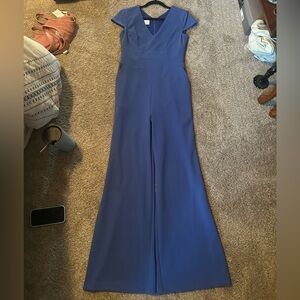Donna Morgan Blue Jumpsuit